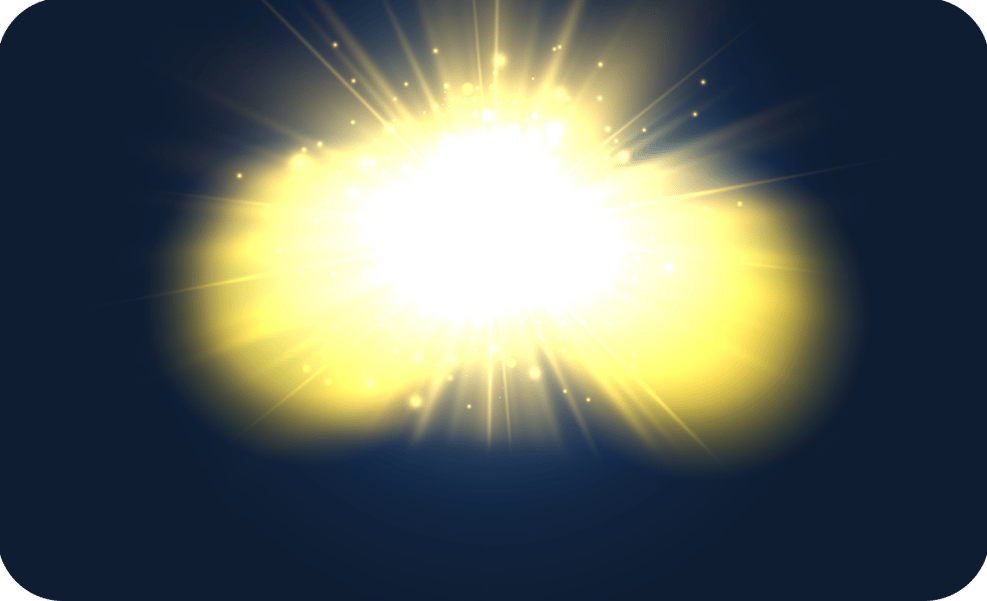 Lens flare, Yellow