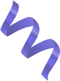 Wavy purple ribbon.