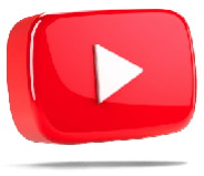 3D YouTube logo.