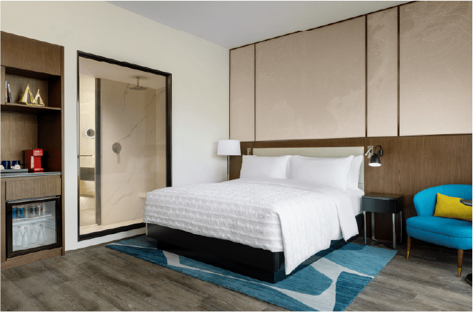 Bed frame, Furniture, Cabinetry, Building, Comfort, Wood, Floor, Rectangle, Flooring