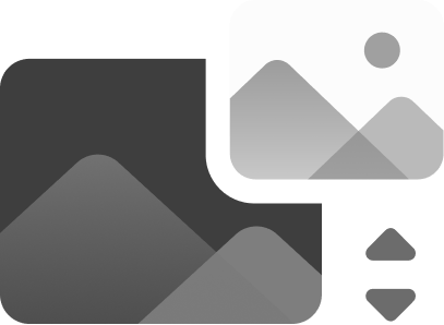 Icon: Two overlapping image placeholders, one dark, one light, with up and down arrows.