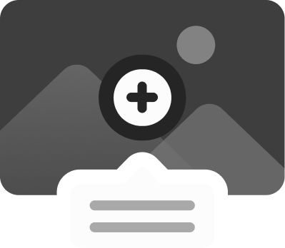 Icon: Add image with text.