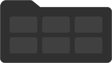 Dark folder icon showing six blank thumbnails.