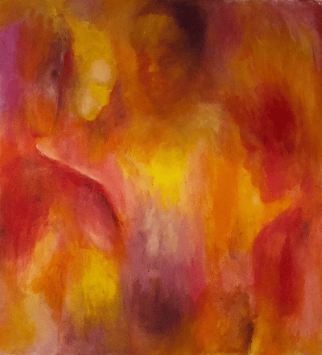 Art paint, Amber, Orange, Painting