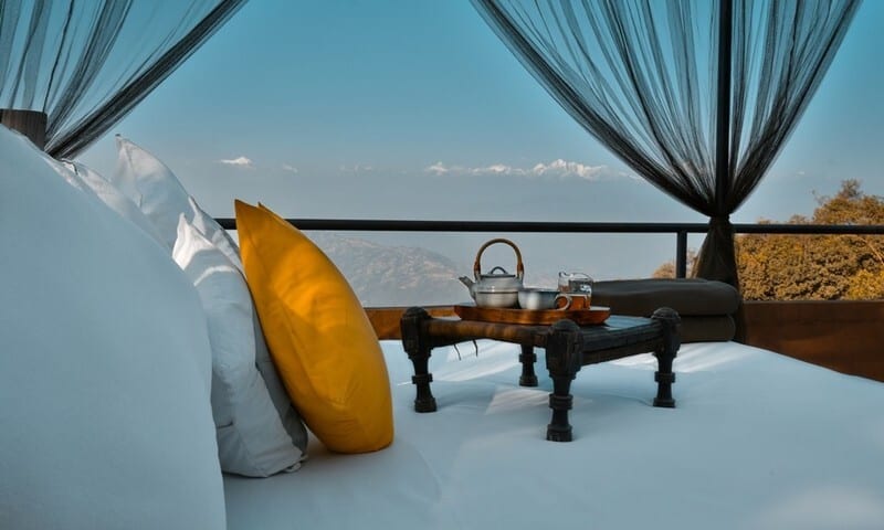 Natural environment, Sky, Daytime, Water, Table, Cloud, Couch, Azure, Wood, Textile
