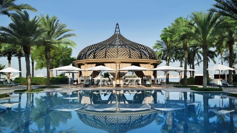 Eco hotel, Water, Sky, Property, Plant, Botany, Tree, Building, Arecales, Leisure
