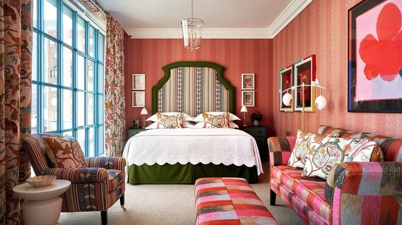 Interior design, Property, Decoration, Furniture, Building, Window, Blue, Textile, Lighting, Wood