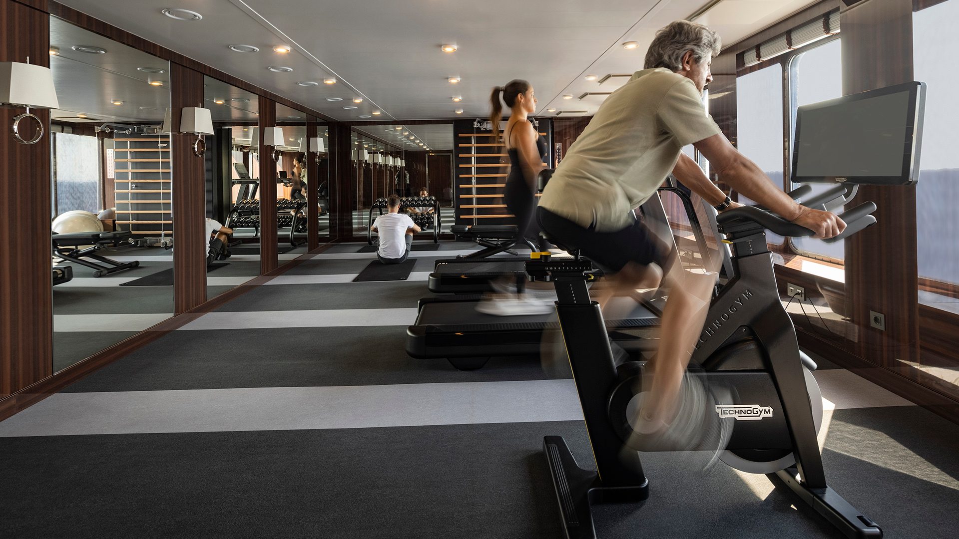 Exercise machine, Automotive design, Shorts, Flooring, Floor