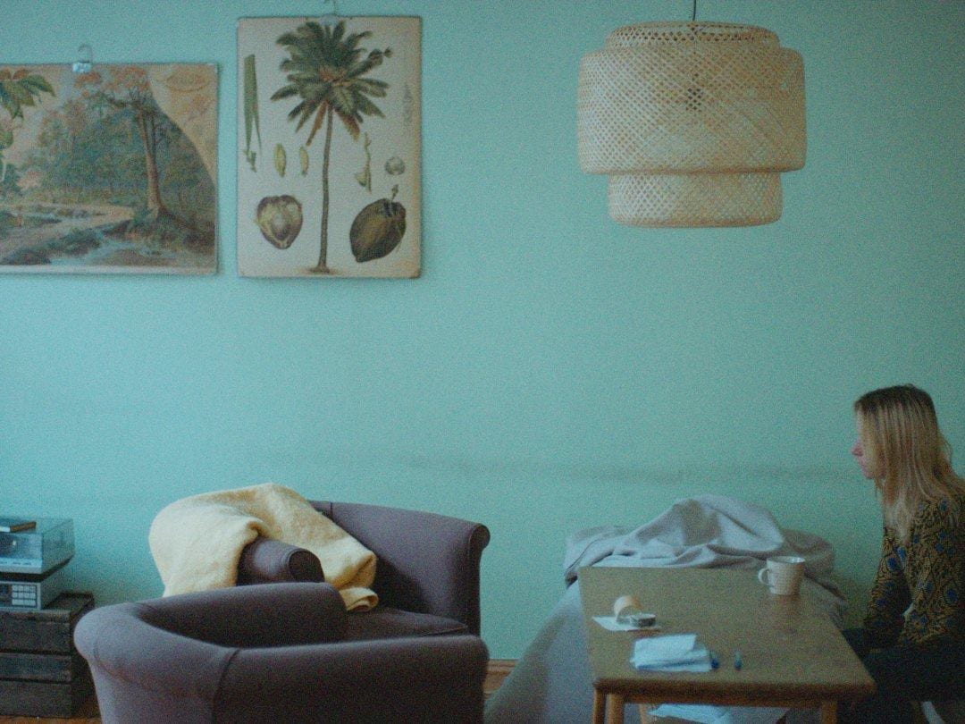 Interior design, Furniture, White, Green, Table, Azure, Comfort, Wall, Aqua