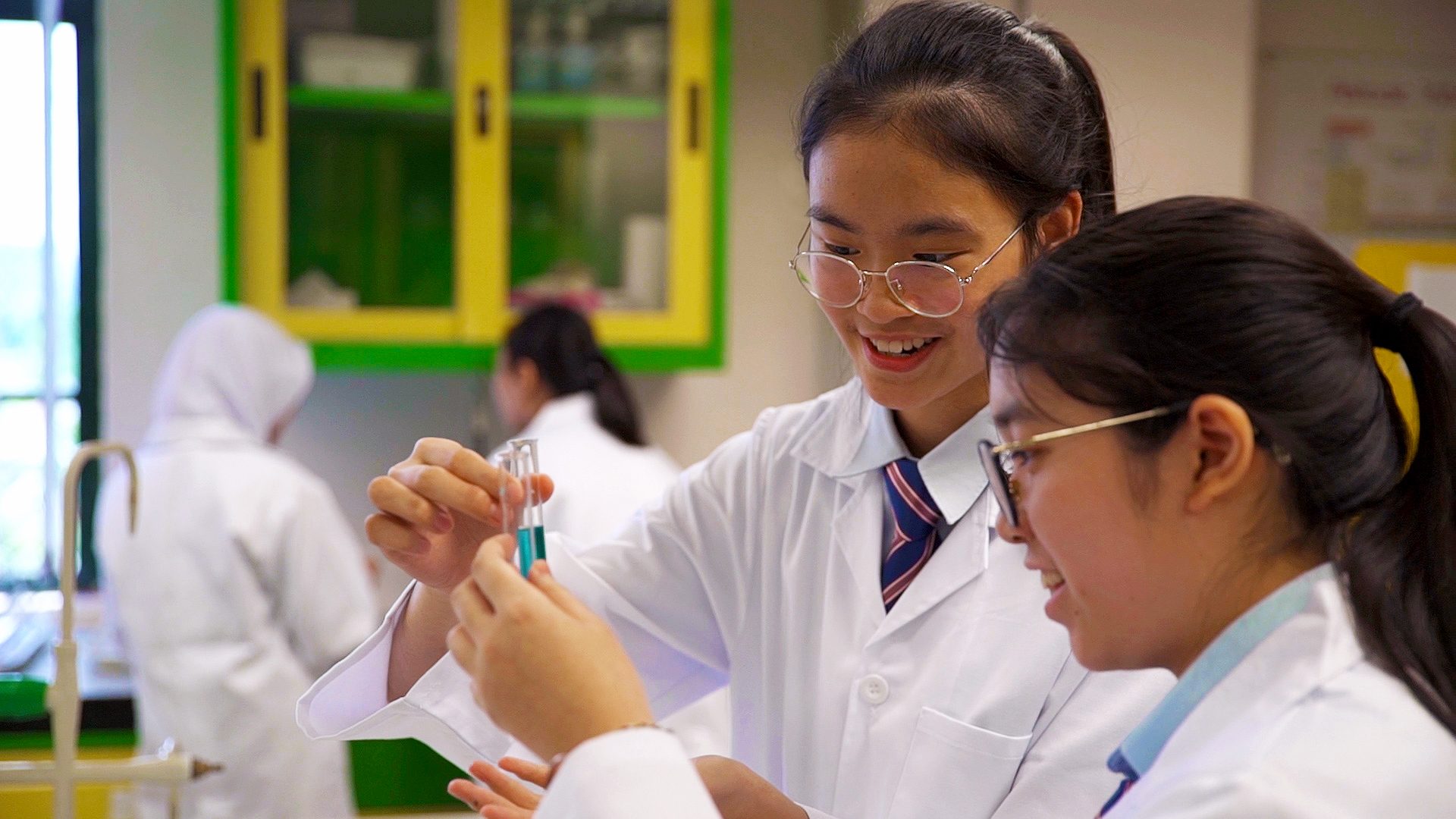 Vision care, White coat, Glasses, Hand, Smile, Hearing