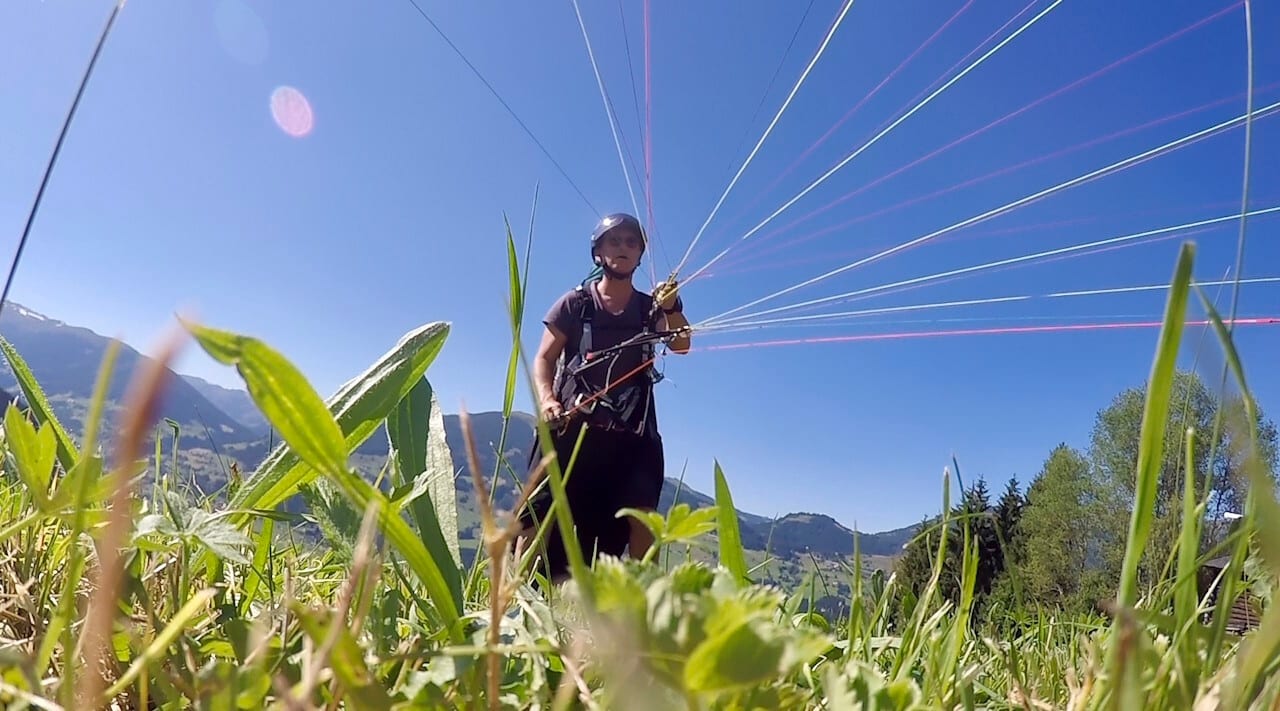Paragliding, Hollersbach, Pinzgau, Berghof