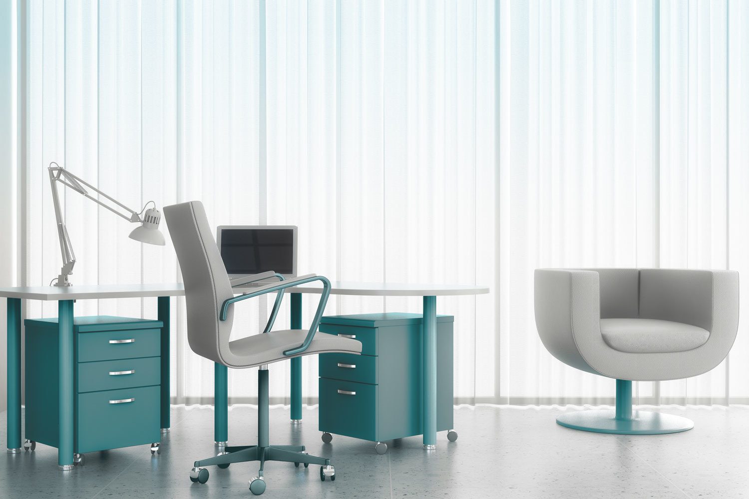 Interior design, Office chair, Furniture, Floor, Flooring, Line, Drawer, Armrest, Rectangle