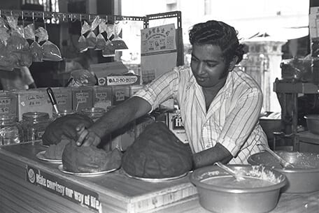 Monochrome photography, Food, Ingredient, Shopkeeper, Market