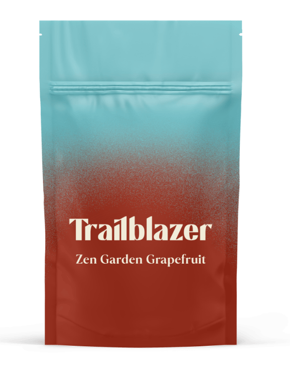 A pouch of Trailblazer Zen Garden Grapefruit.