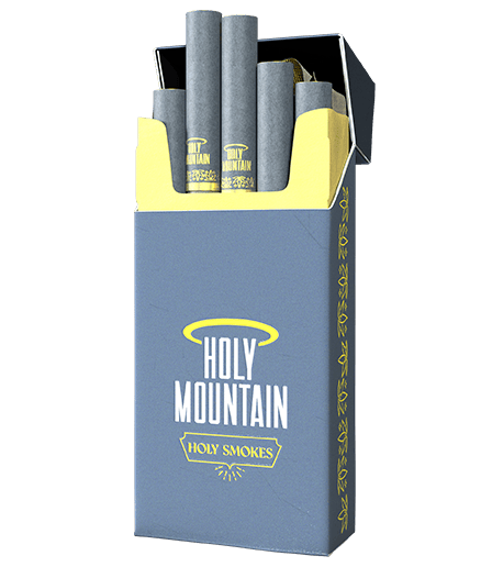 A box of Holy Mountain Holy Smokes.