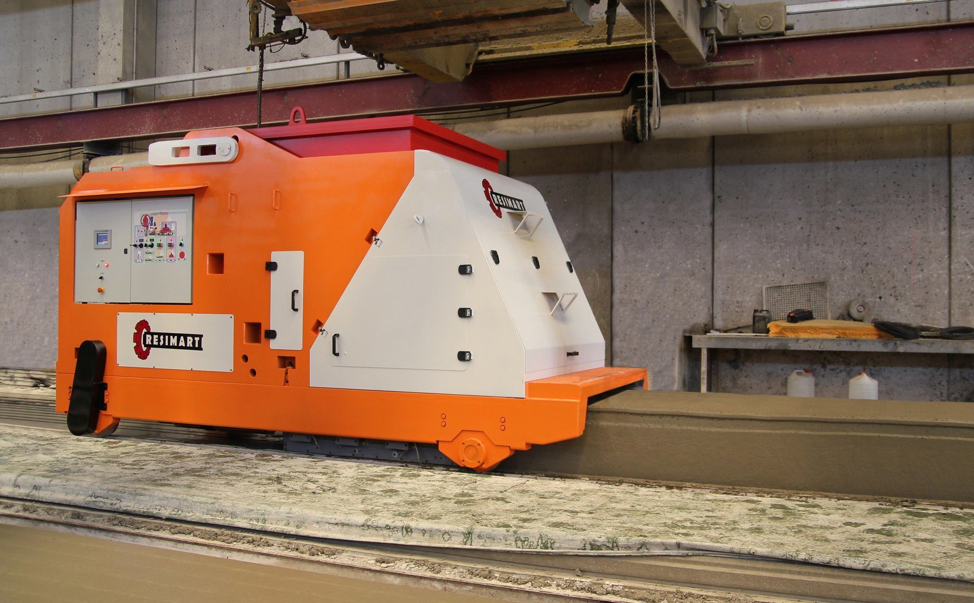 Motor vehicle, Orange, Asphalt, Track, Rolling