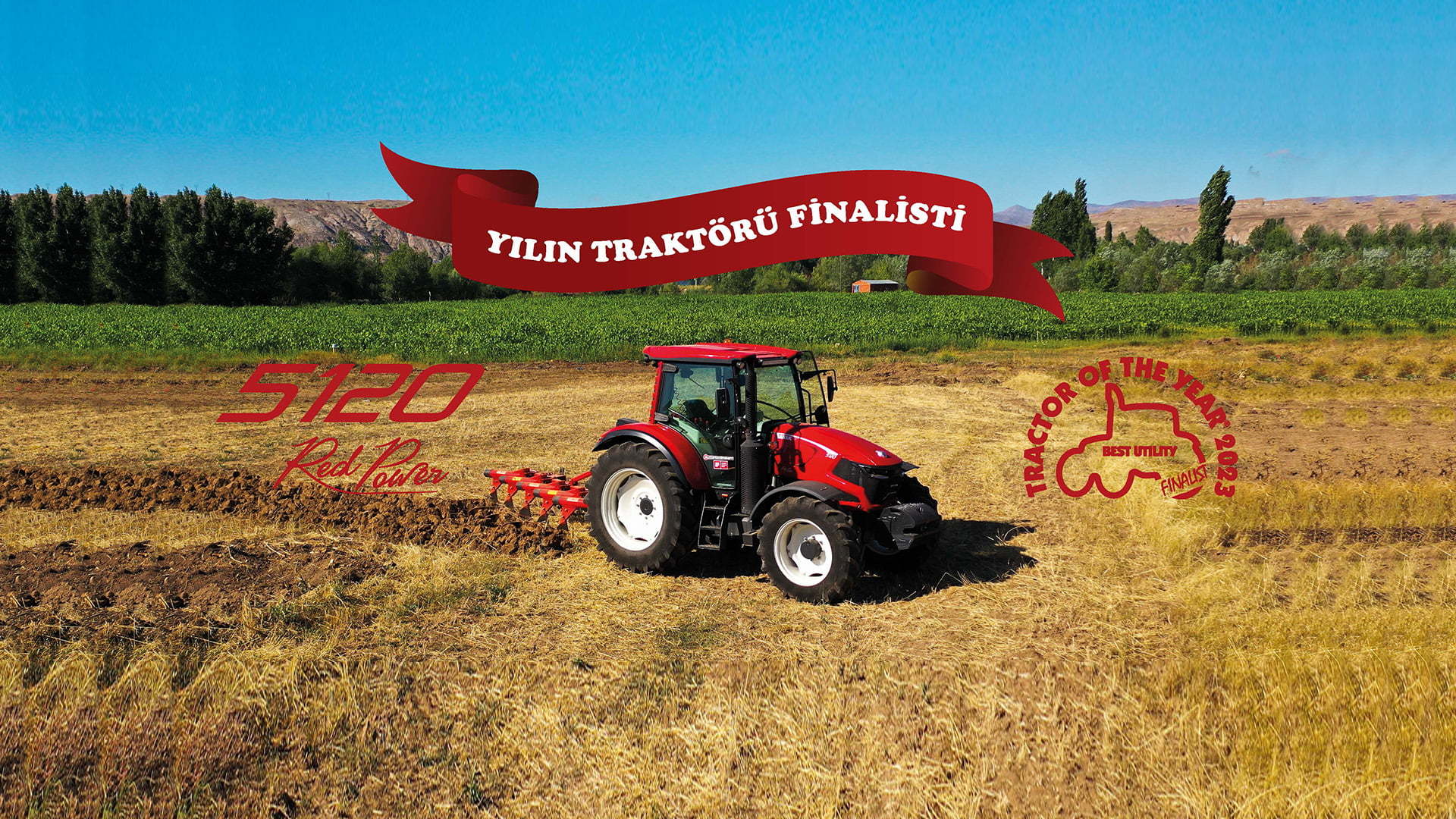 Automotive tire, Motor vehicle, Agricultural machinery, Wheel, Sky, Plant, Tractor, Ecoregion