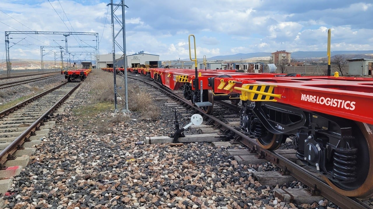 Rolling stock, Train, Sky, Cloud, Vehicle, Plant, Wheel, Track, Tree, Railway