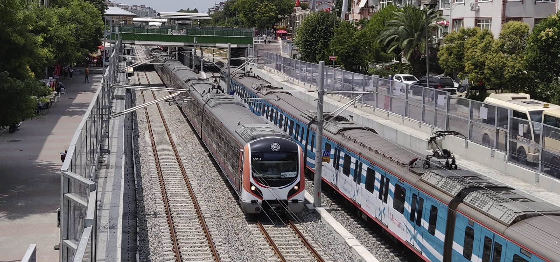 Mode of transport, Rolling stock, Train, Vehicle, Infrastructure, Track, Electricity, Tree, Railway