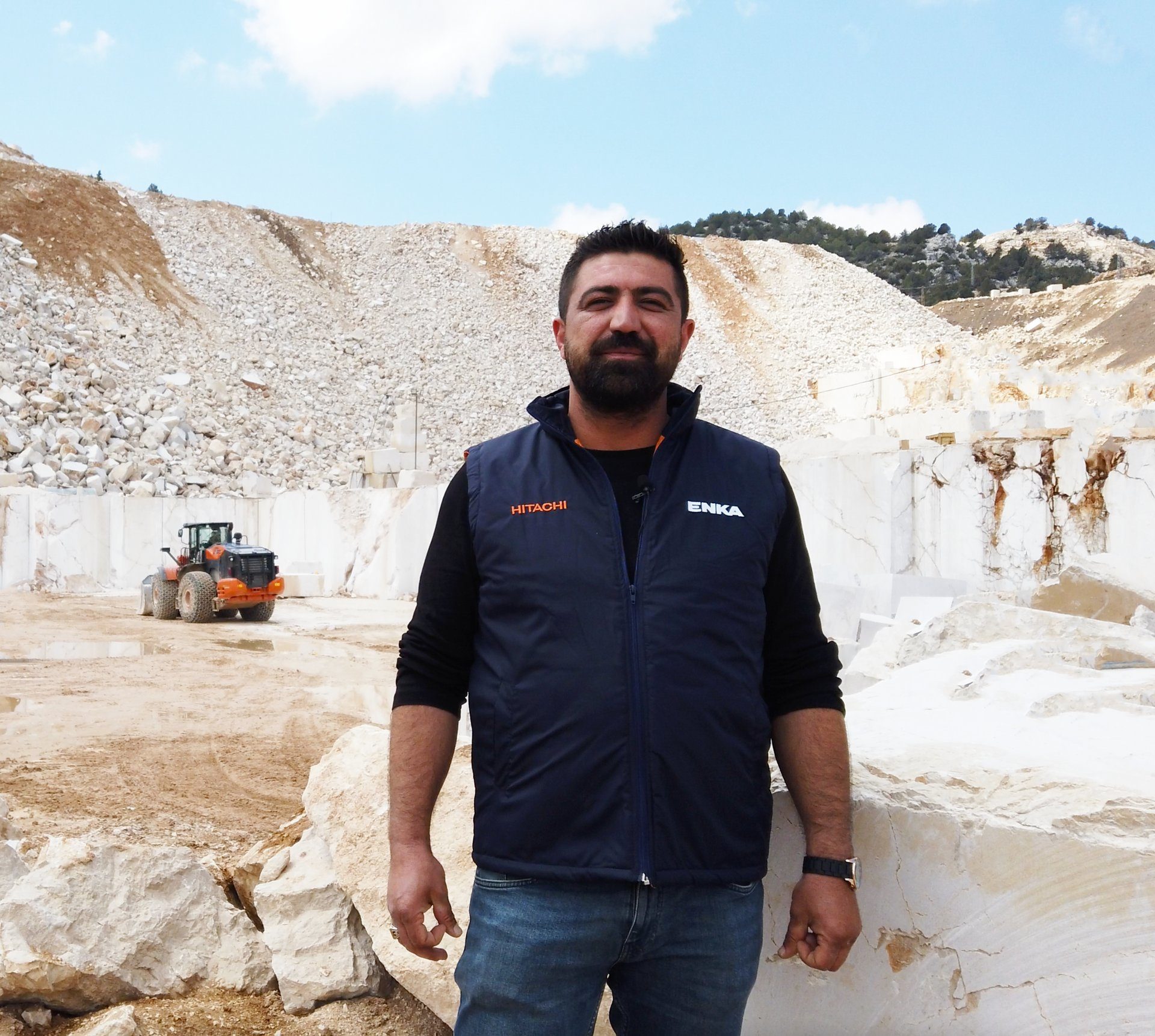 Mountainous landforms, Sky, Jeans, Sleeve, Mountain, Travel, Beard, Landscape