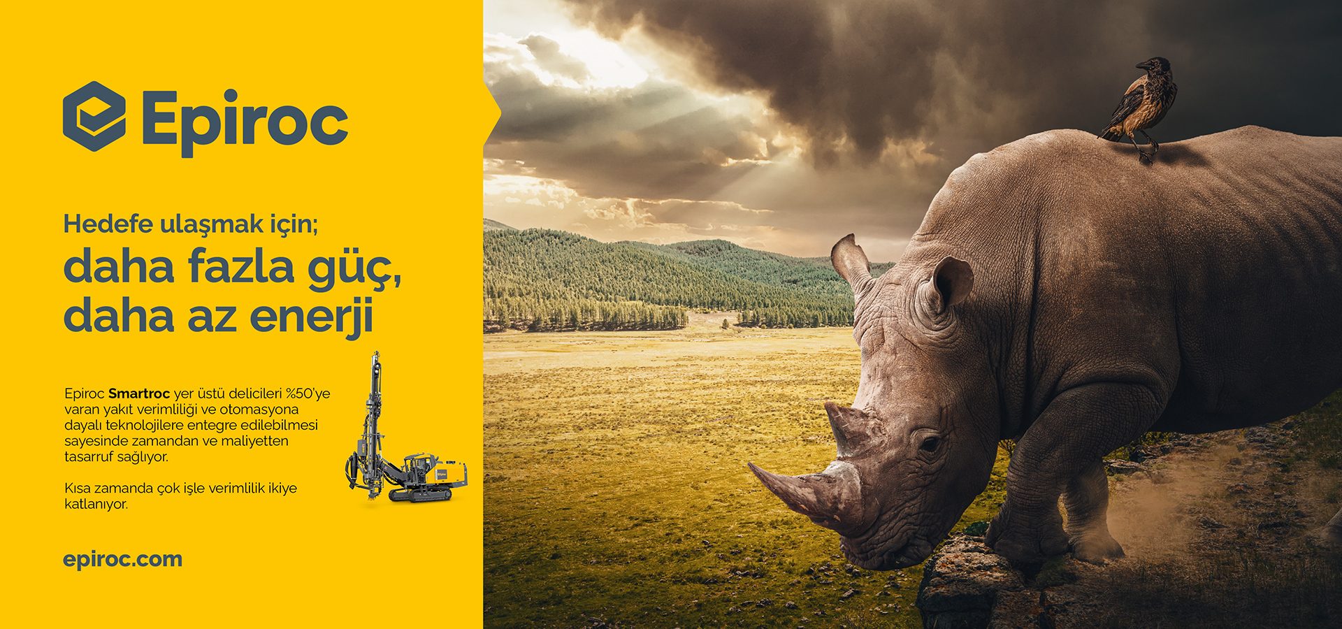 White rhinoceros, Natural landscape, Sky, Cloud