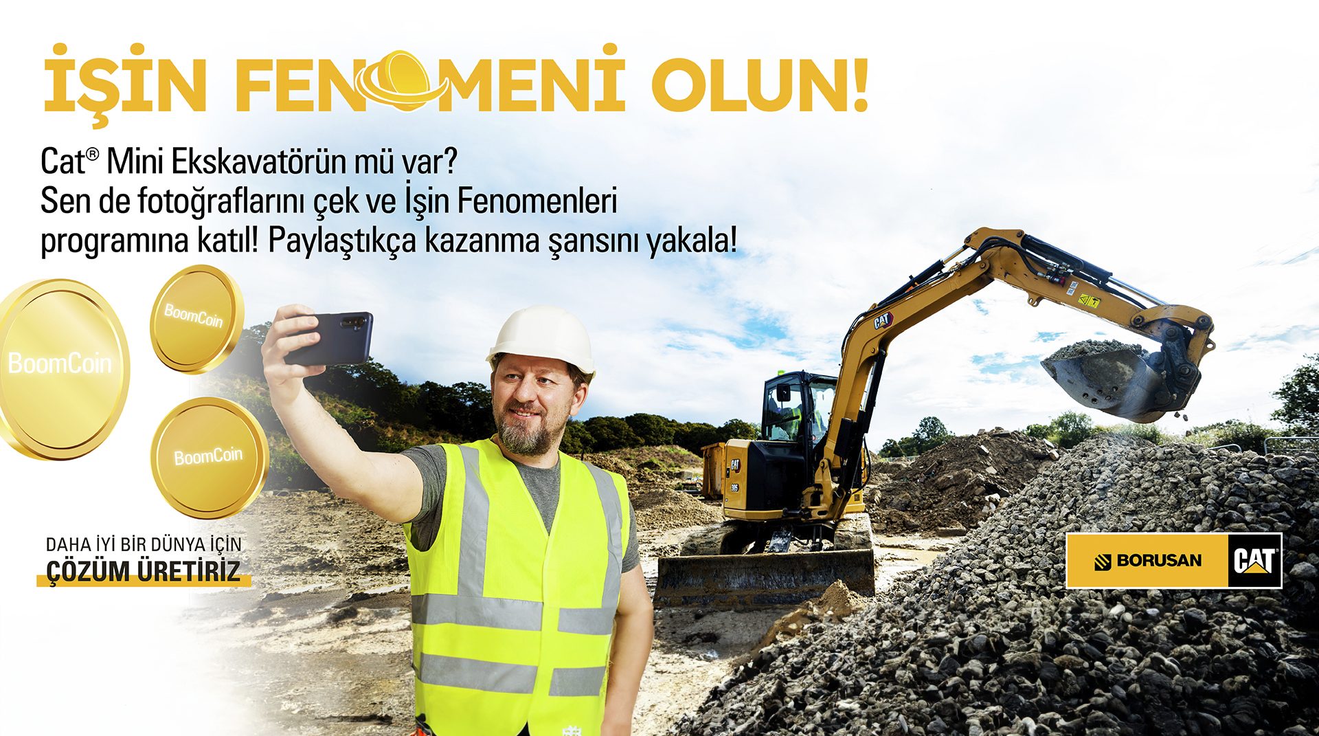Hard hat, High-visibility clothing, Smile, Workwear, Sleeve, Yellow, Vest, Vehicle, Asphalt