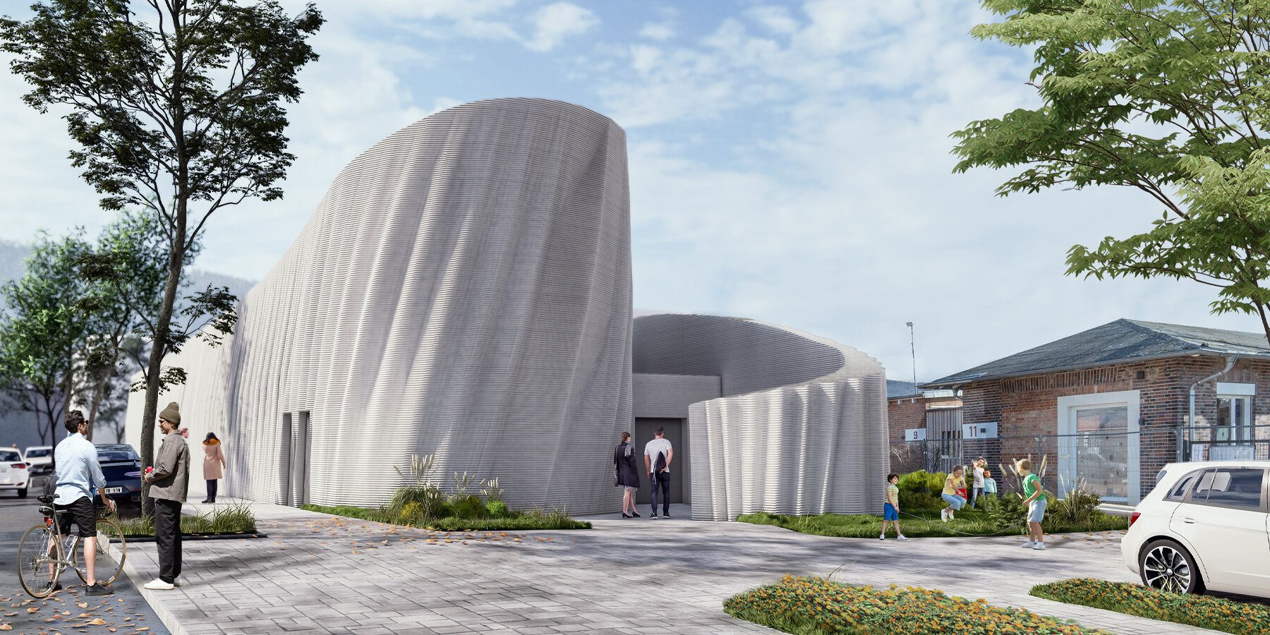 Urban design, Plant, Sky, Cloud, Architecture, Tree