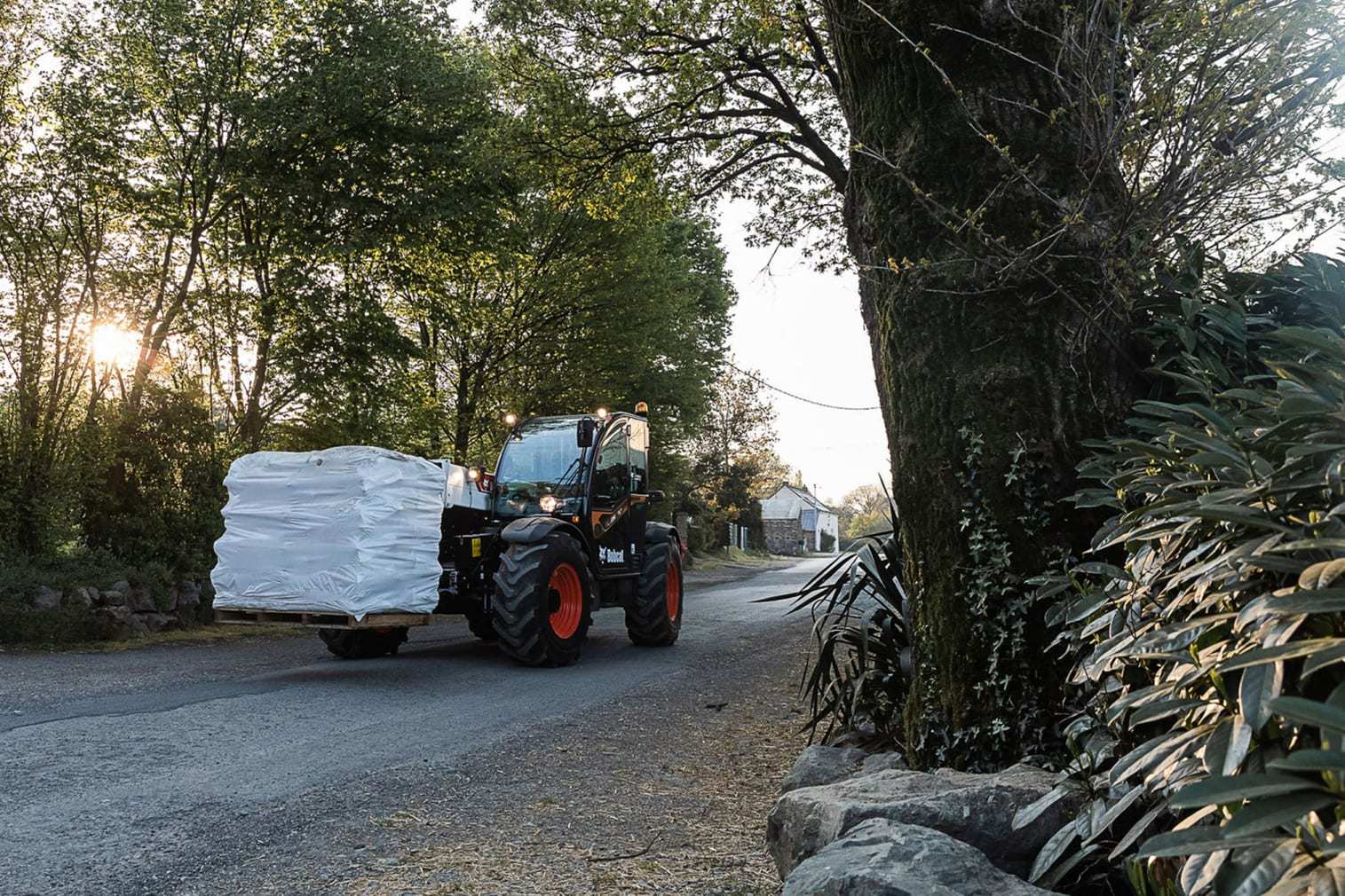 Automotive tire, Motor vehicle, Wheel, Plant, Tractor, Tread, Tree, Wood