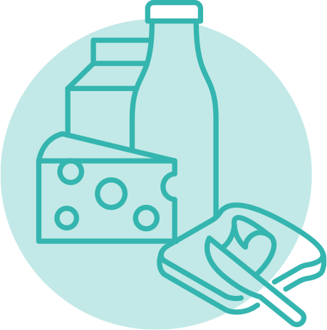 icon for group of plant-based dairy products