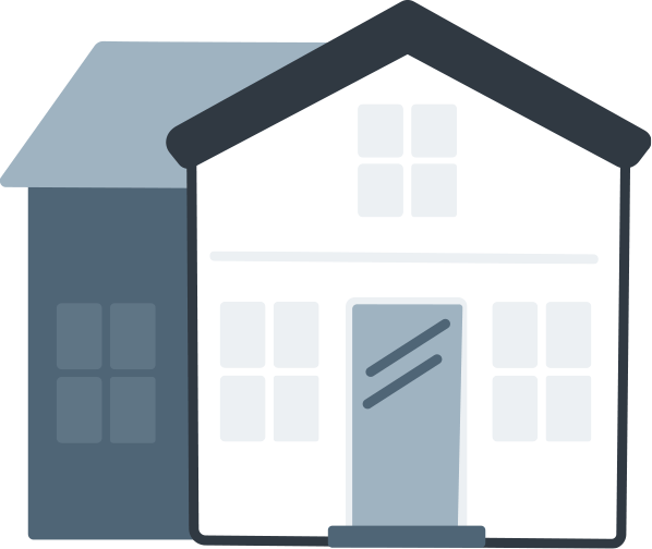 graphic of a residential home