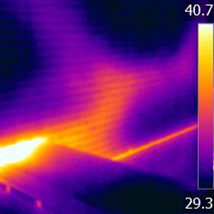 colorful thermal reading screen