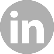 grey circle version of LinkedIn icon