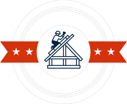 "TRAINING EDUCATION" logo featuring a construction worker on a roof and a red banner with stars.