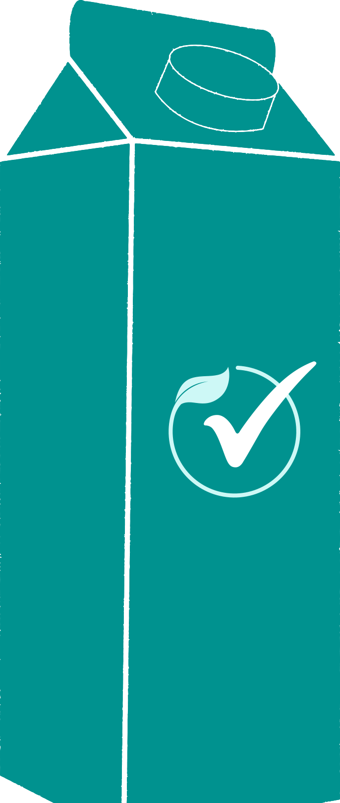 plant based milk carton illustration