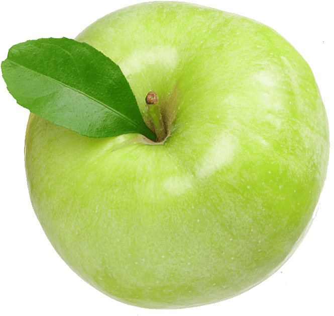 green apple closeup from top
