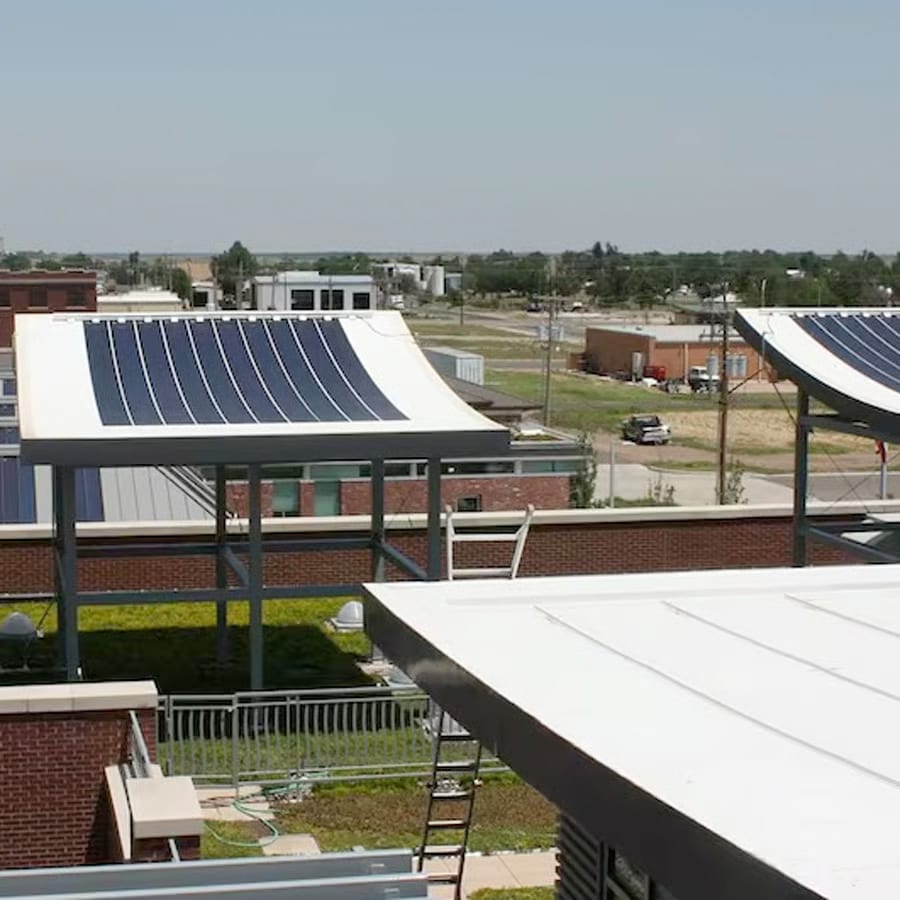 Kiowa County Commons solar panel system.