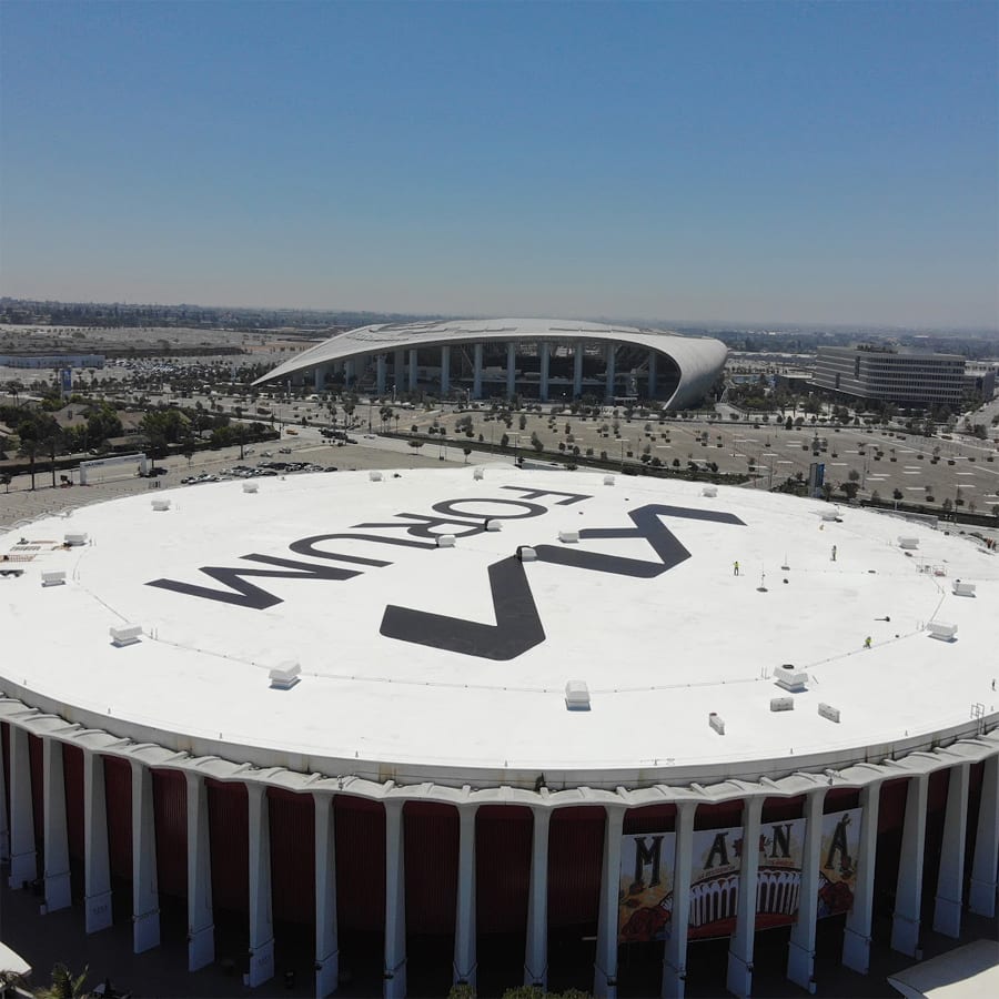 aerial view of Kia Forum