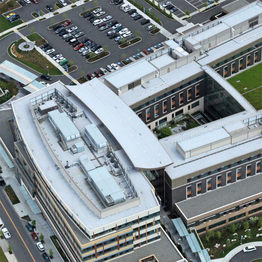 aerial view of Swedish Issaquah Hospital