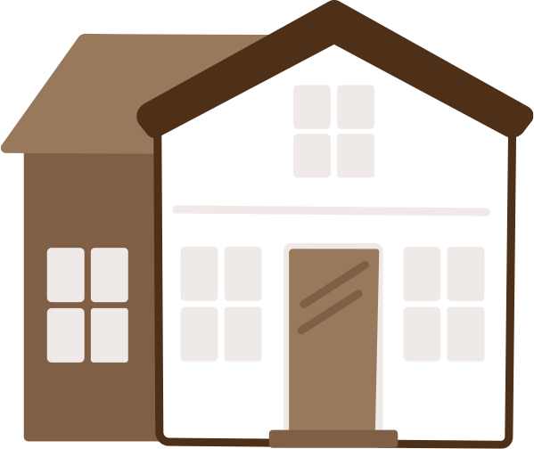 graphic of a residential home