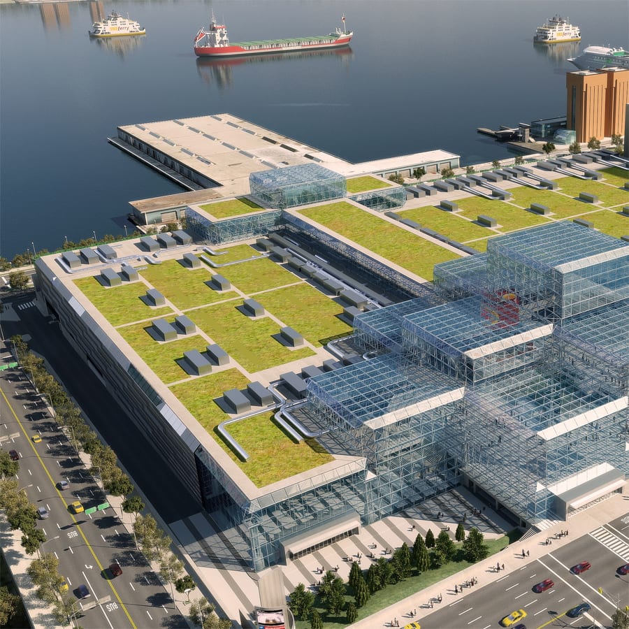 Green roof on Jacob Javits Center.