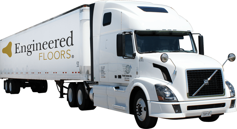 Engineered Floors distribution semi truck