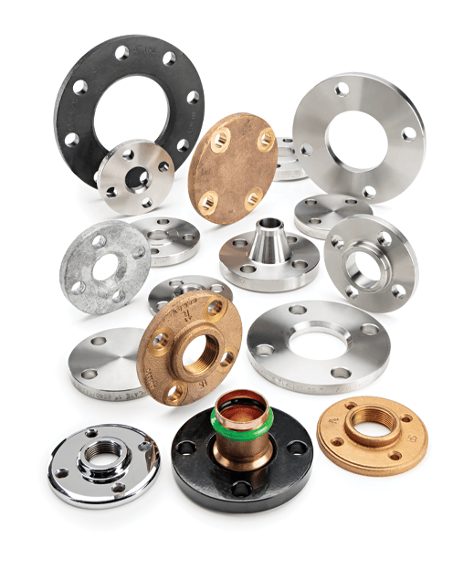 assortment of flanges