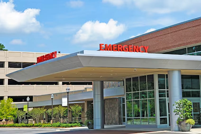 Emergency Room entrance.
