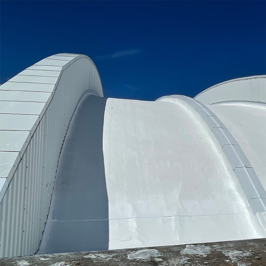 curvy liquid applied roof