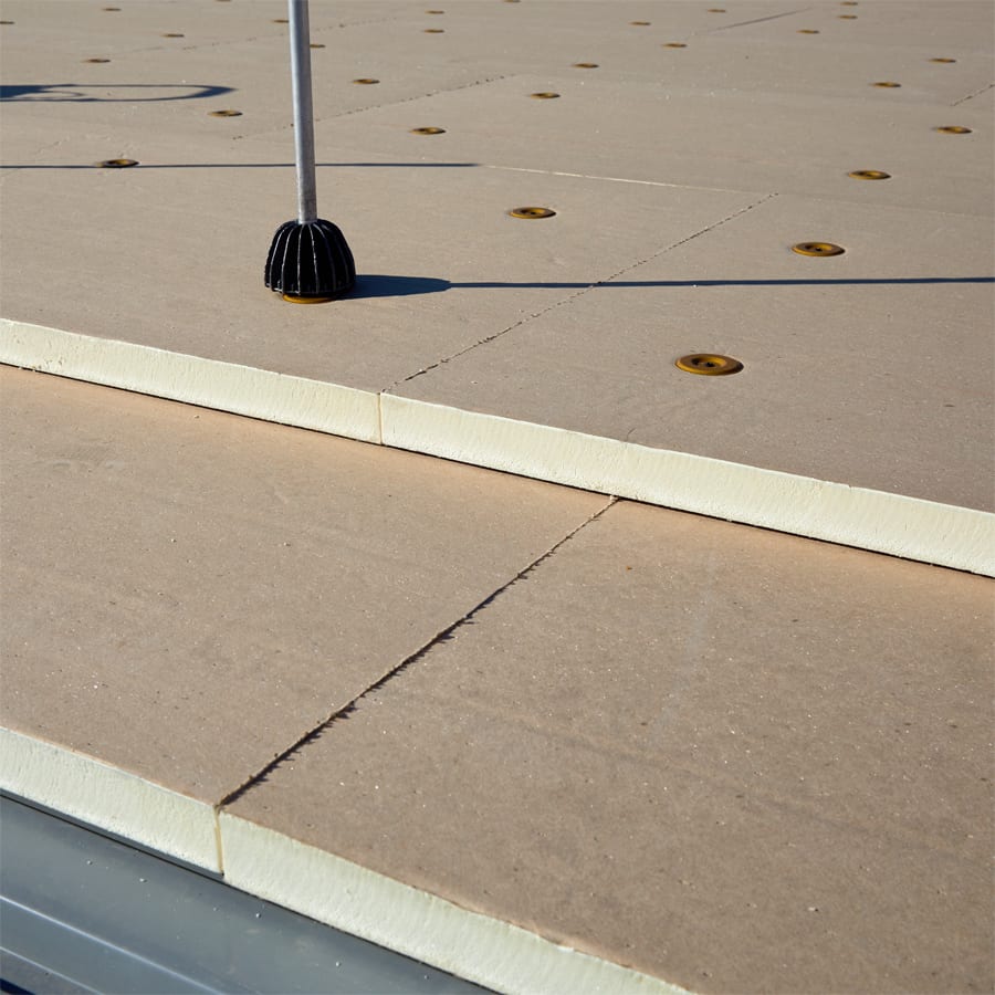 roof insulation material installed