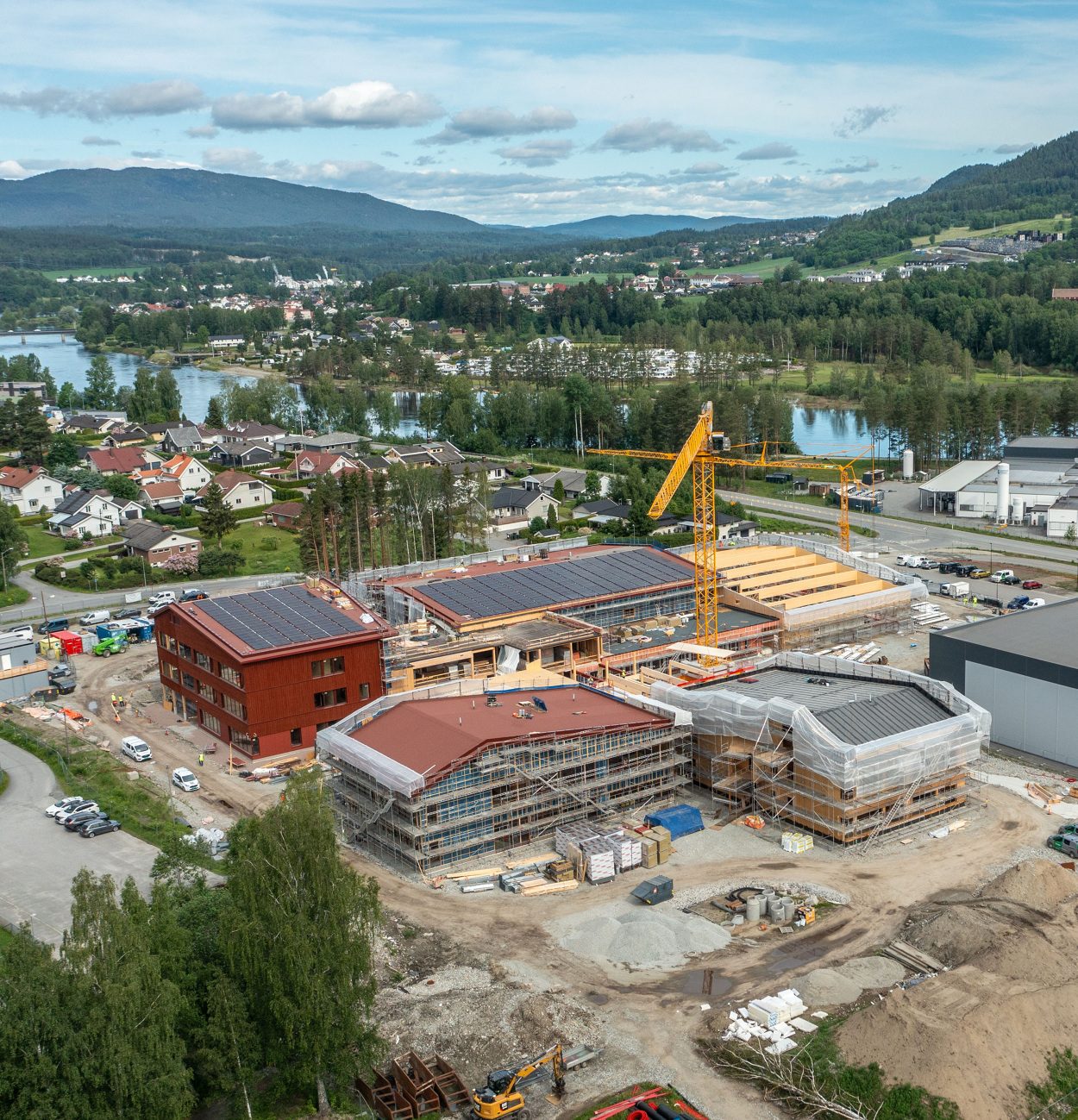 Hokksund: Bærekraftig barneskole, flerbrukshall og svømmehall i Drammen