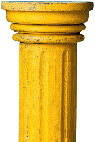 Yellow, Column, Cylinder