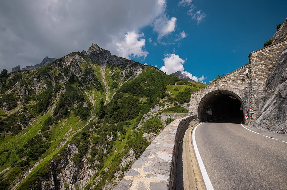 Road surface, Cloud, Mountain, Sky, Highland, Asphalt