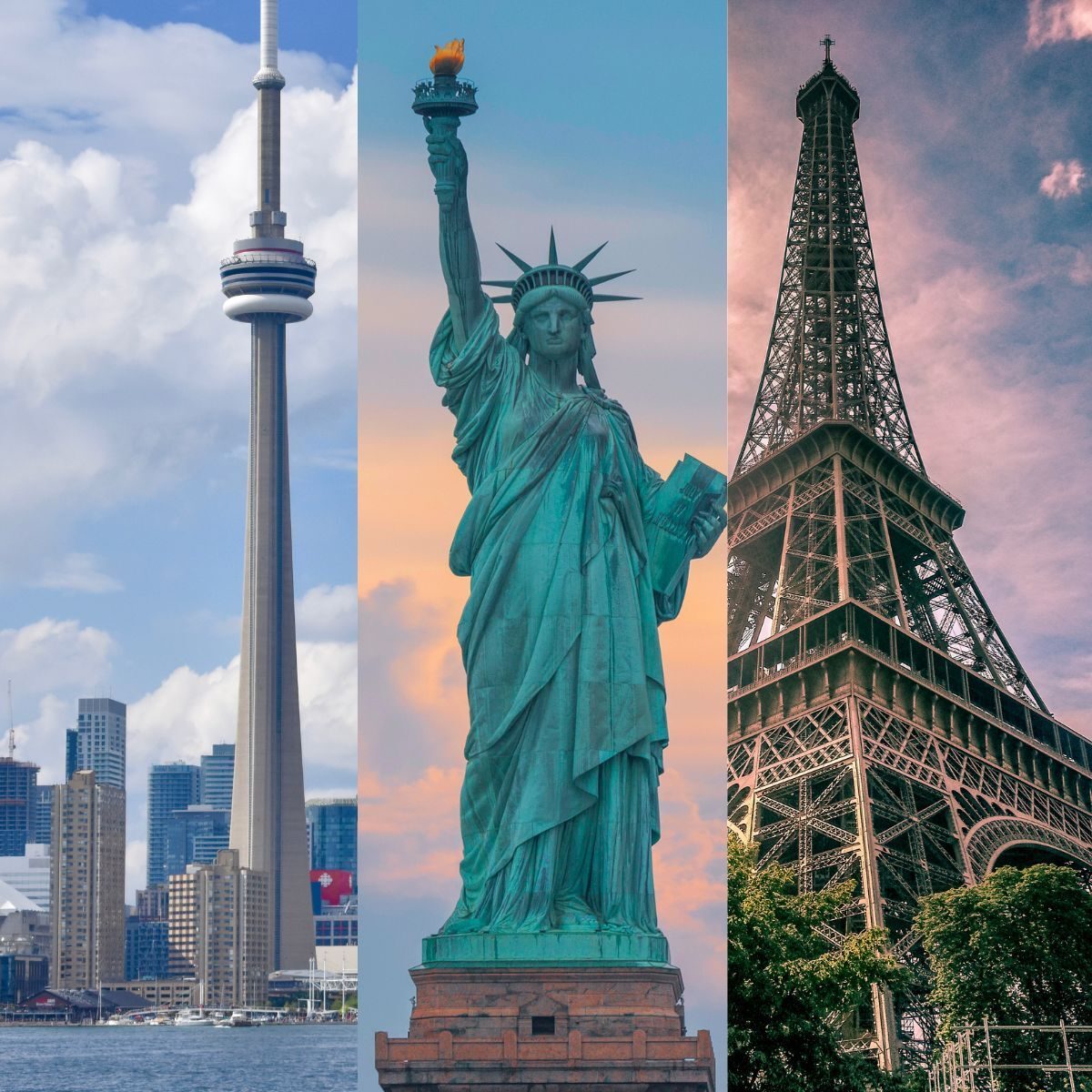 Wonders of the World, Urban area, Tourist attraction, Sky, Daytime, Tower, Skyscraper, Landmark, Monument, Spire