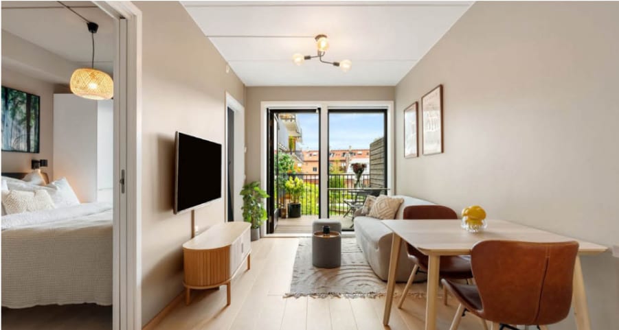 Interior design, Furniture, Plant, Property, Table, Chair, Wood, Comfort, Floor, Shade